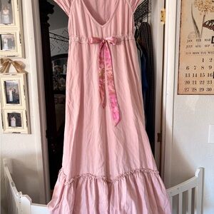 Free People Roucha Denim Maxi Dress